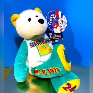 LIMITED TREASURES NWT MISSOURI STATE COIN #24 BEAR PLUSH w/TAGS & STATE COIN 8”